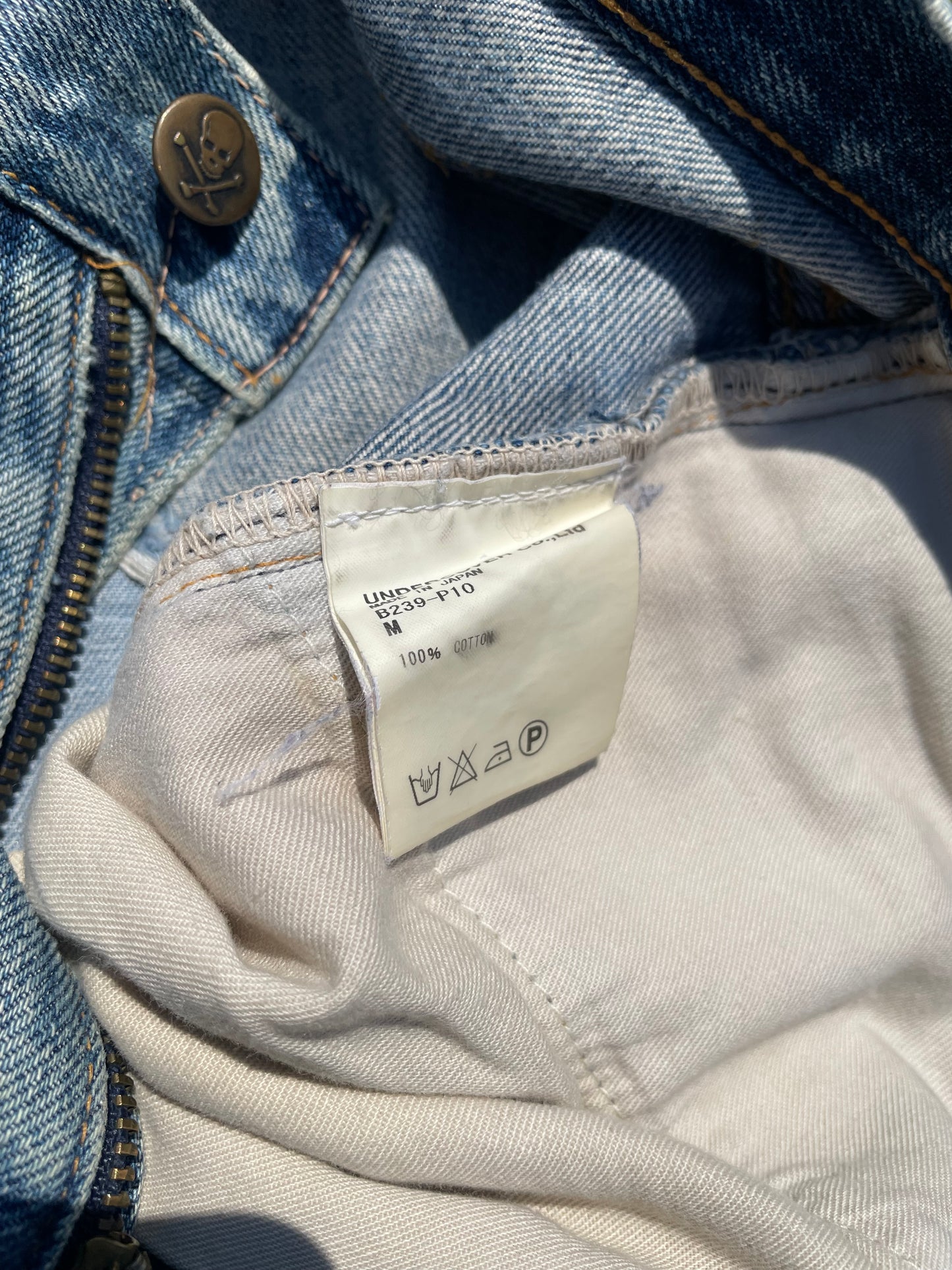 AW04 “Languid” - Undercover ‘52’ Lightwash Distressed Denim