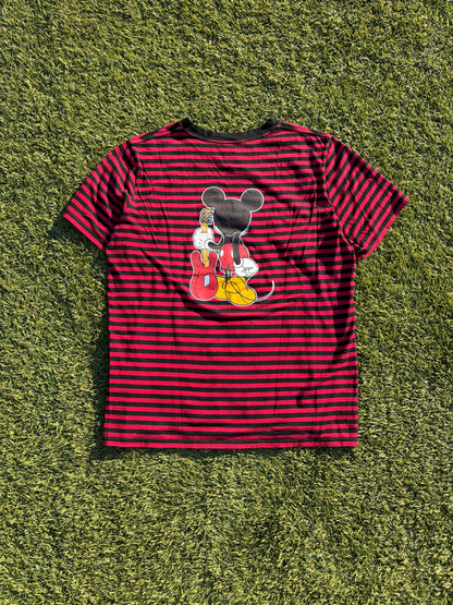 Number (N)ine Mickey Mouse Red Stripe T-Shirt