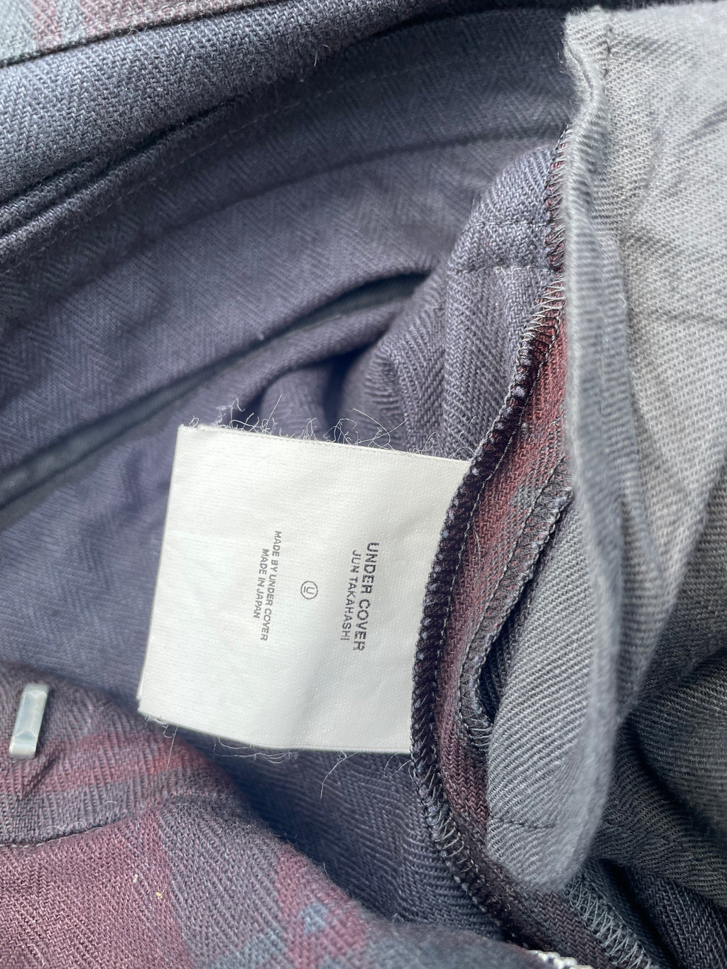 AW03 “Paperdoll” - Undercover Distressed Tartan Kilt Trousers