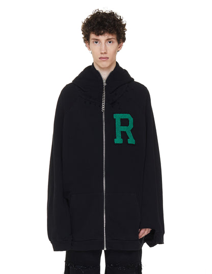 AW2020-2021 Raf Simons “I Love Youth” Distressed Zip Up