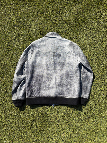 AW17 “Brainwashed Generation” - Undercover Ash Smoke Crackle Leather Jacket