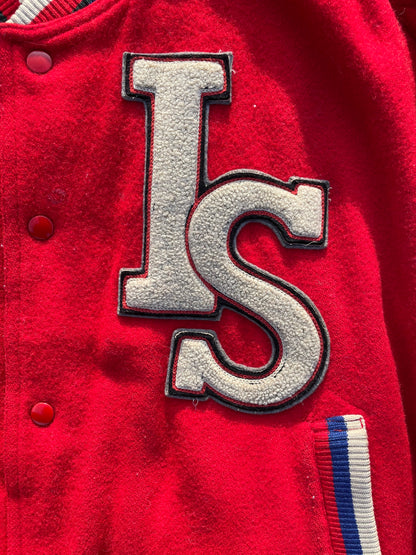 1984 Issey Miyake Sport Team Flag Wool Varsity Jacket