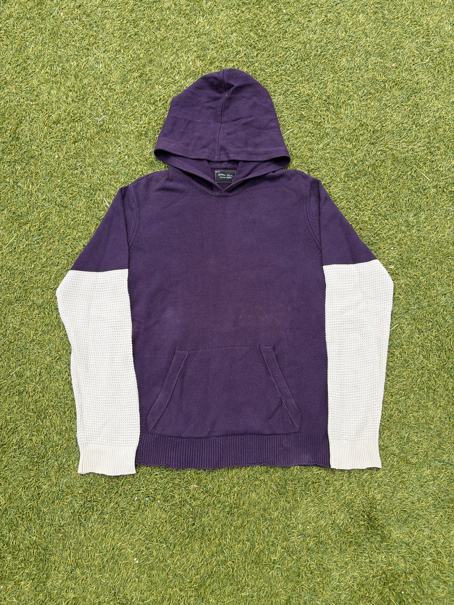 AW03 “Touch Me I’m Sick” - Number (N)ine Thermal Knit Hybrid Hoodie