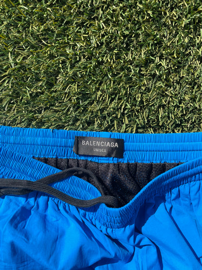 FW23 Balenciaga 3B Sports Icon Blue Trackpants