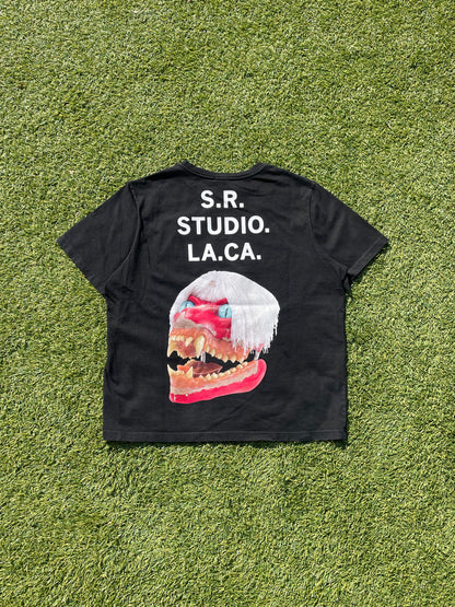 1/50 S.R. Studio By Sterling Ruby White Haired Red Skull T-Shirt