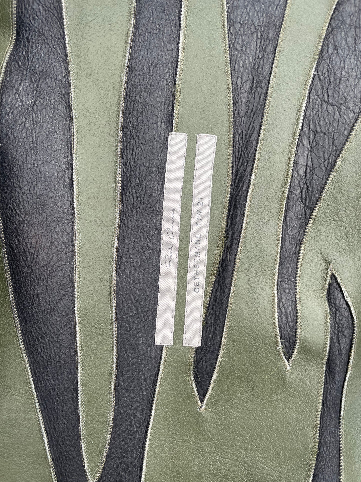 FW21 “Gethsemane” - Rick Owens Reversible Shearling Calf Leather Mohair Jacket