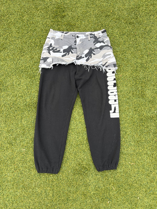 SS19 Vetements Snow Camo Cargo Hybrid Sweatpants