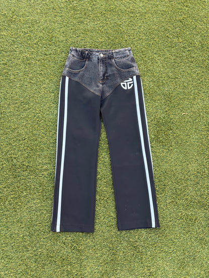 SS20 Telfar Hybrid Stripe Track Denim