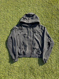 AW26 Troubled Waters Double Layered Bullet Thermal Zip Up Hoodie