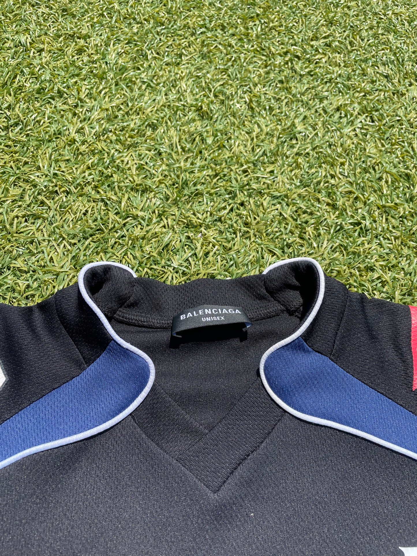 SS20 Balenciaga Black Hockey Logo Jersey 🏒