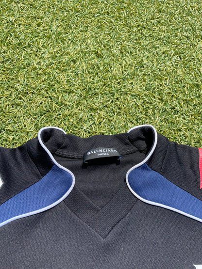 SS20 Balenciaga Black Hockey Logo Jersey 🏒