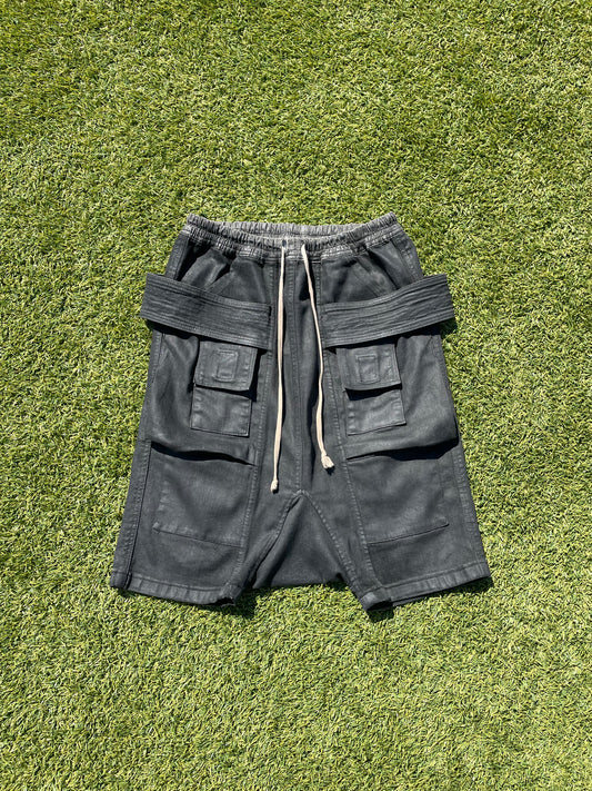 Rick Owens Dark Dust Creatch Cargo Shorts