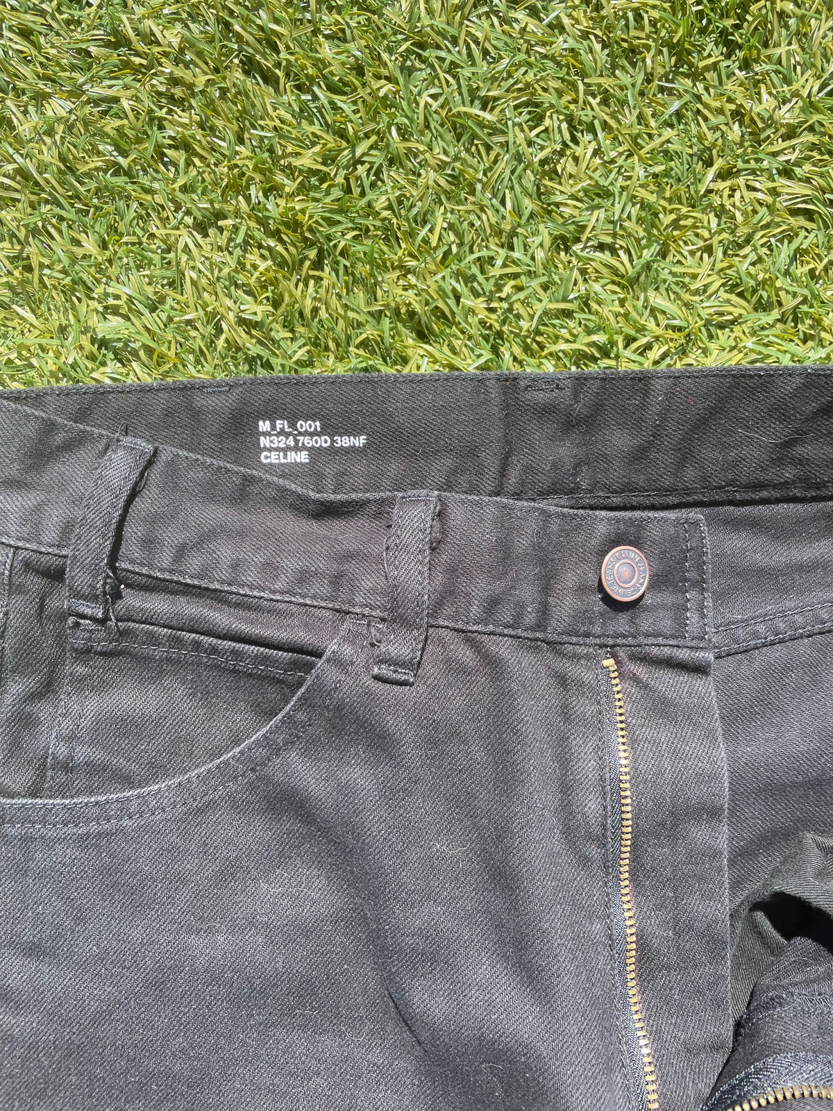 Celine FL_001 Black Flare Denim