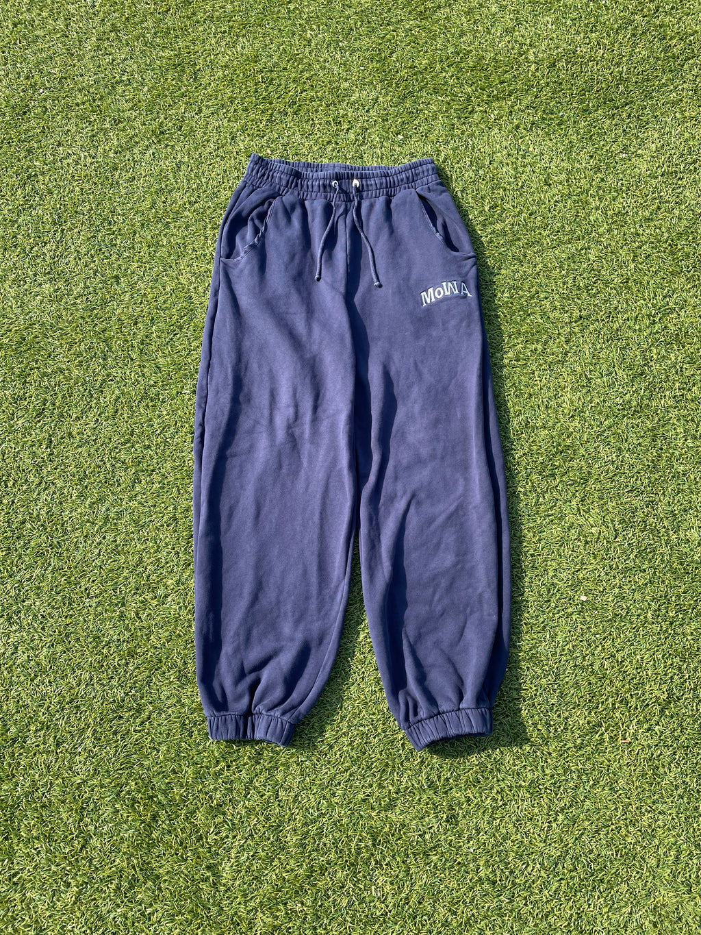 AW23 Mowalola MoWA Navy Sweatpants