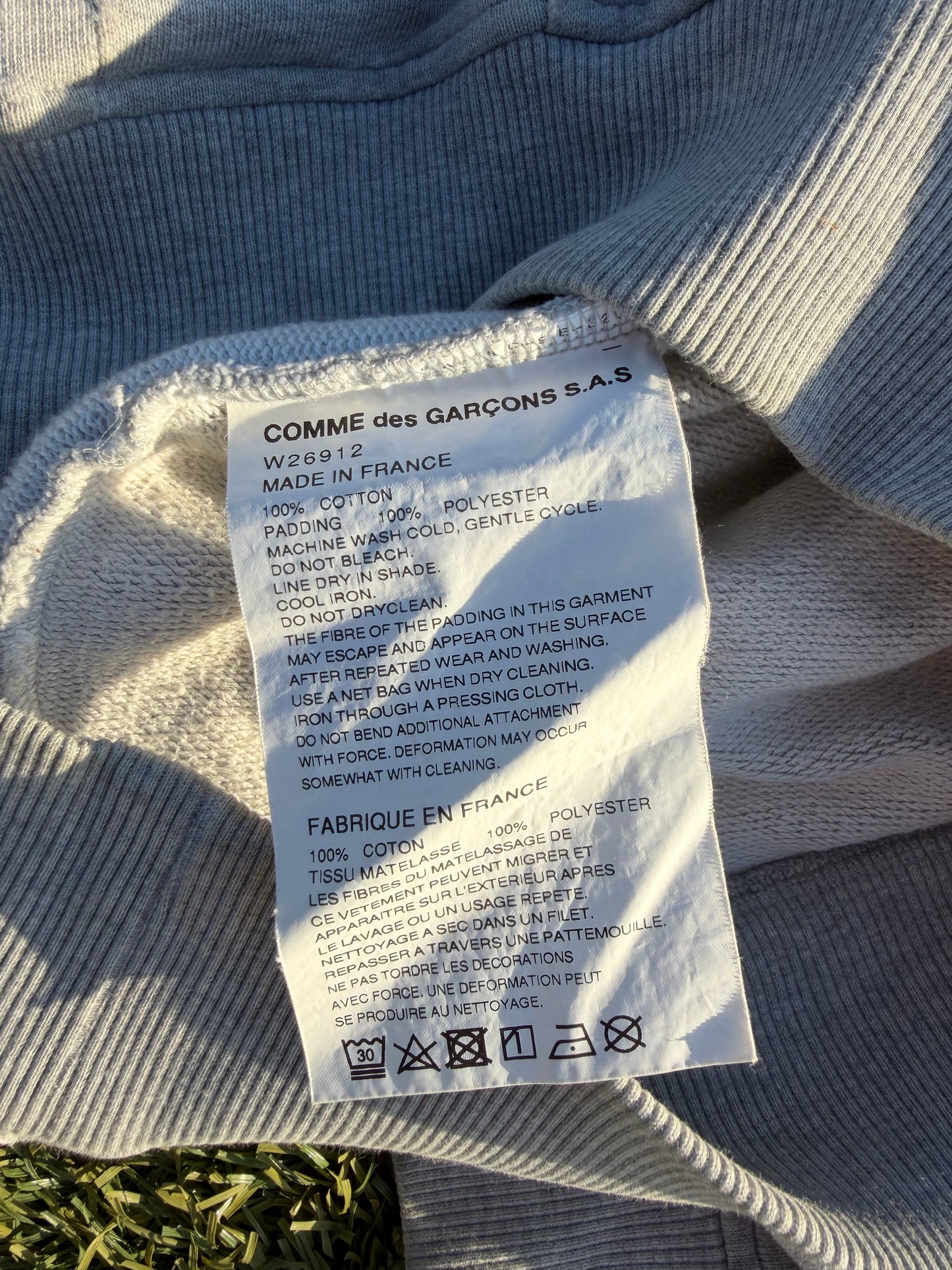 AW18 Comme Des Garçons Shirt Mickey Mouse Grey Hoodie