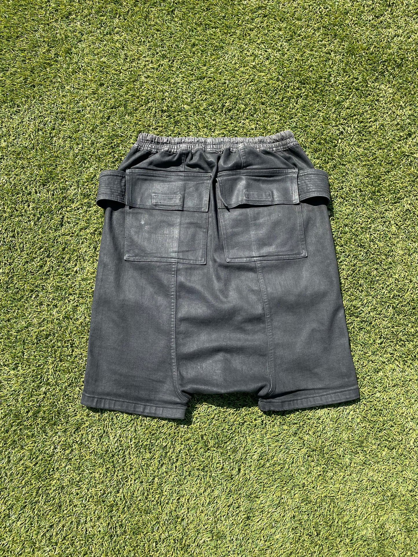 Rick Owens Dark Dust Creatch Cargo Shorts