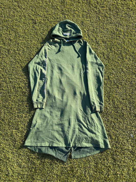 SS16 Vetements Old English Green Midi Dress Hoodie