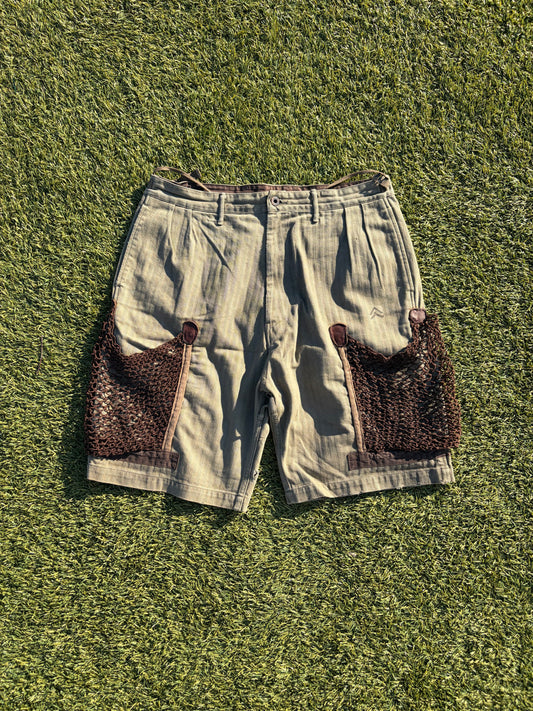 Kapital Military Fishnet Jumbo Cargo Shorts