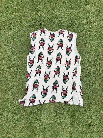 SS03 “Scab” - Undercover All Over Print Ethnic Figure Sleeveless Tank Top