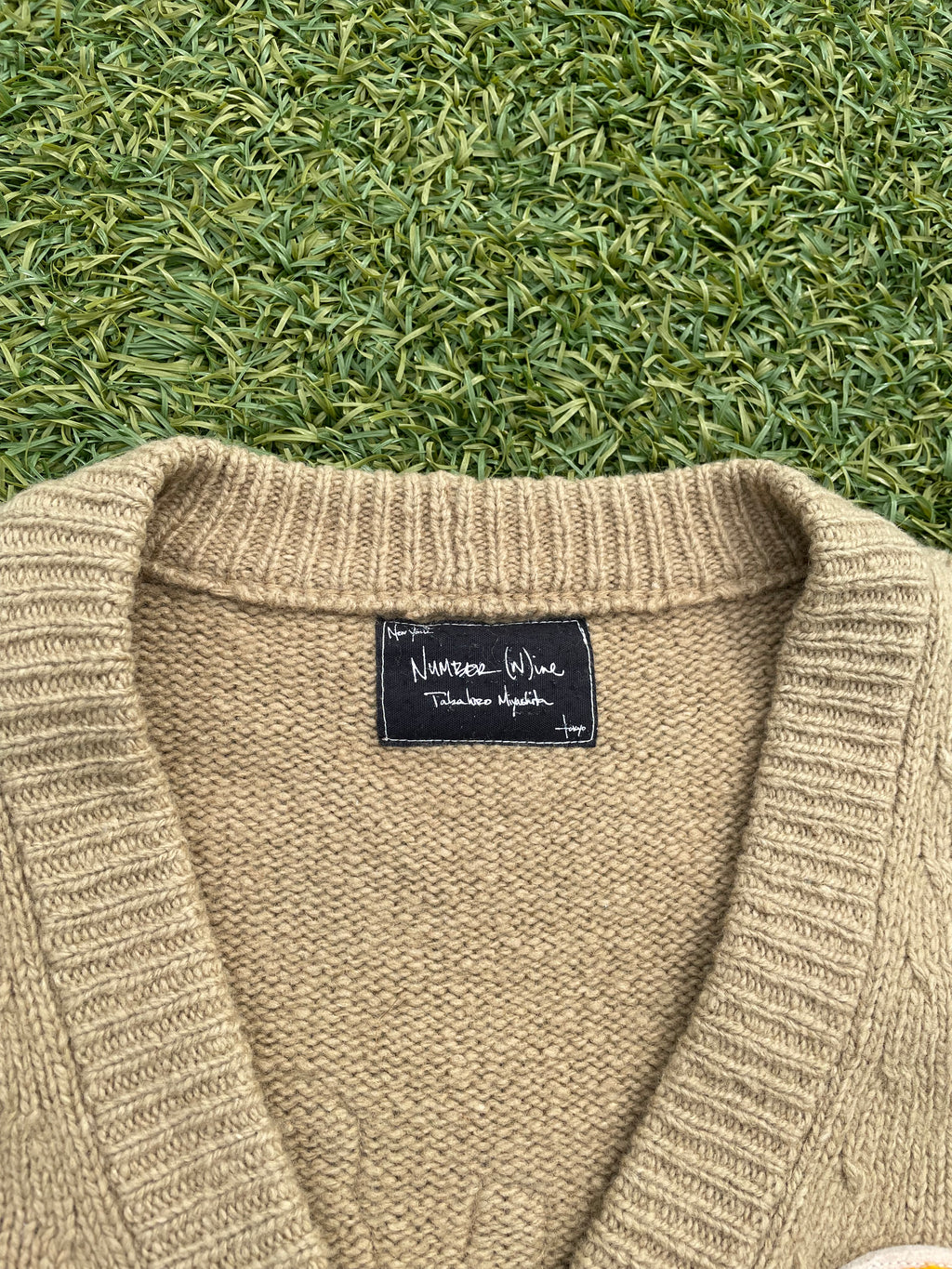 AW05 “The High Streets” - Number (N)ine Patchwork Wool Cardigan