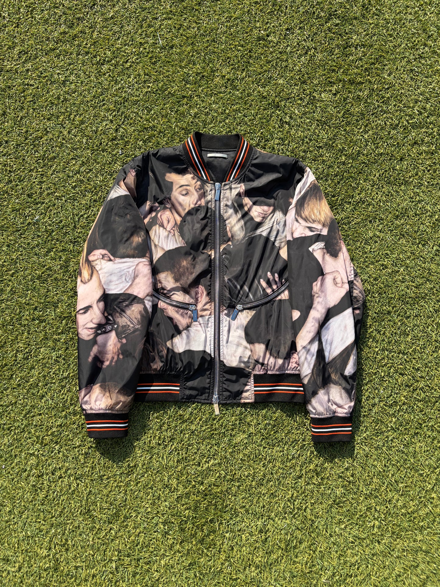 AW17 Dior By Kris Van Assche ‘Dan Witz’ Moshpit Nylon Bomber Jacket