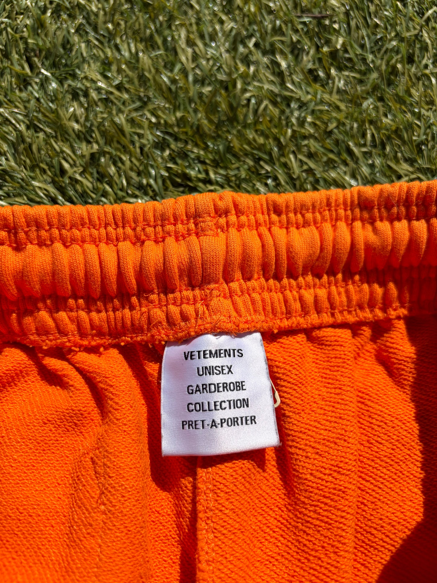 FW22 Vetements Hi-Speed Racing Orange Baggy Sweatpants