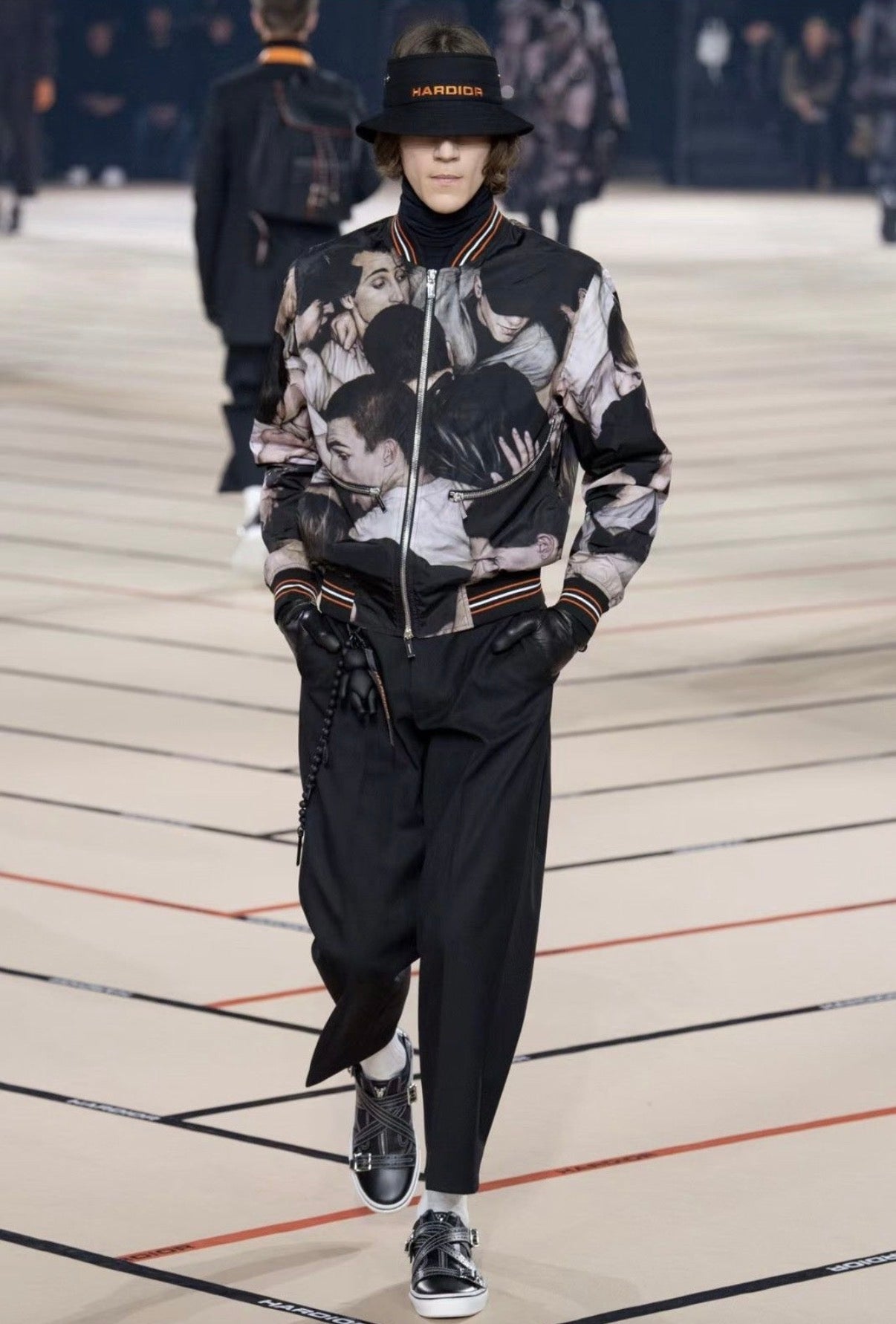 AW17 Dior By Kris Van Assche ‘Dan Witz’ Moshpit Nylon Bomber Jacket