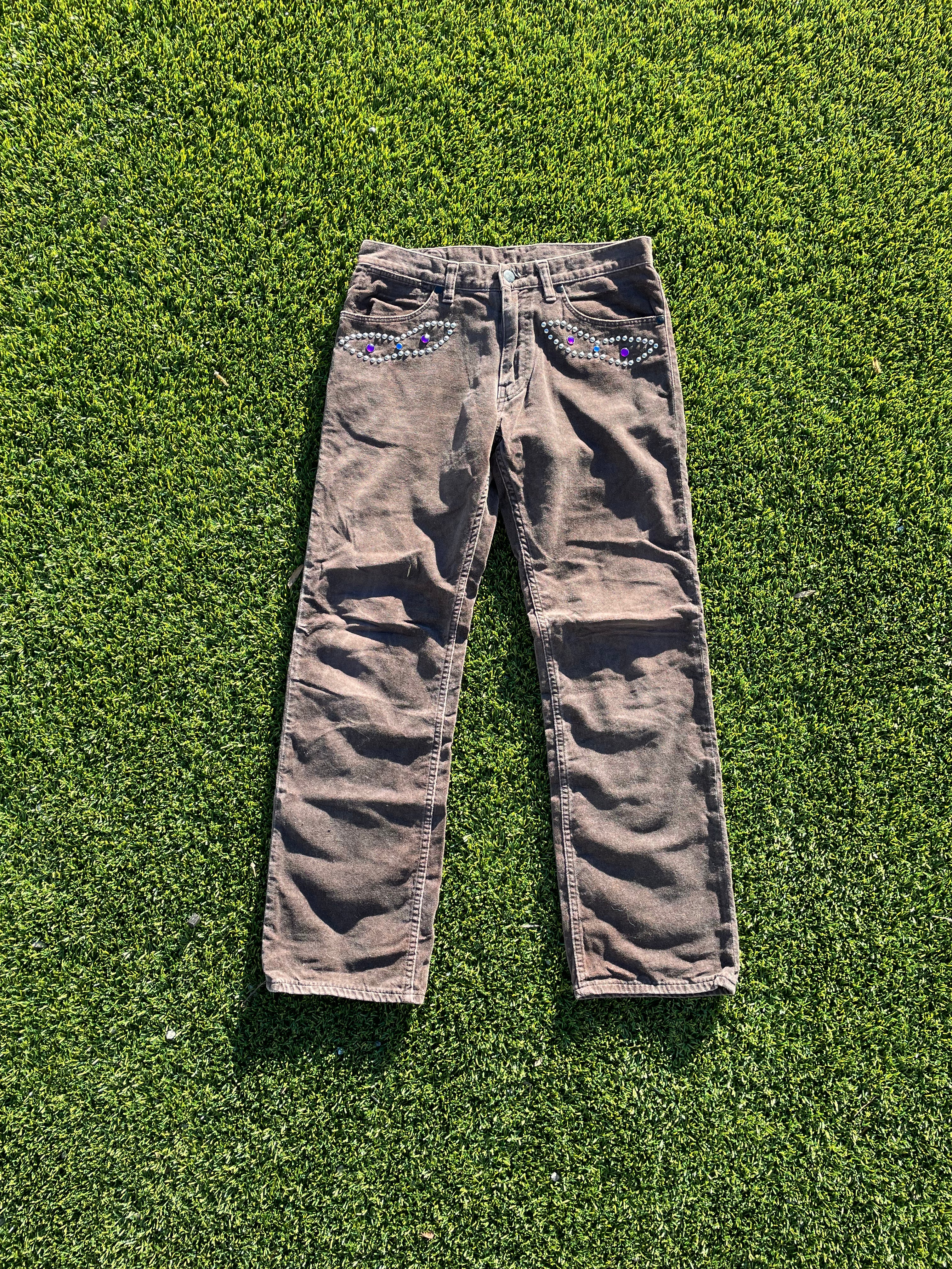 AW03 “Touch Me I’m Sick” - Number (N)ine Velour Studded Jewel Denim