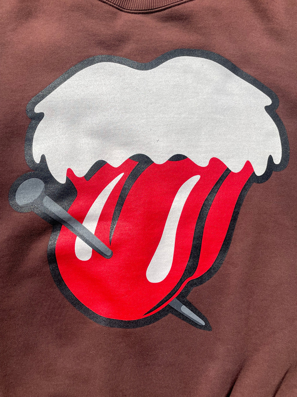 AW03 “Touch Me I’m Sick!” - Number (N)ine Rolling Stones Brown Sweater