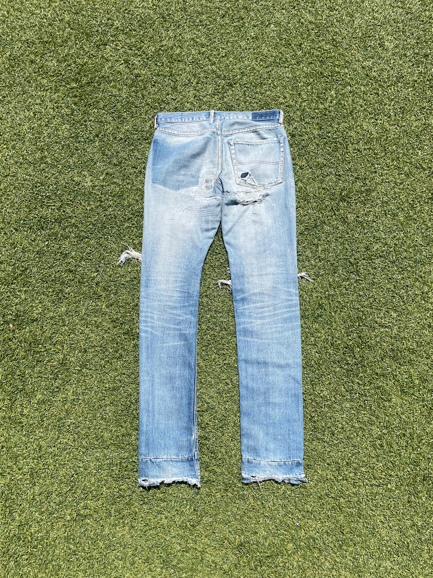 AW04 “Languid” - Undercover ‘52’ Lightwash Distressed Denim