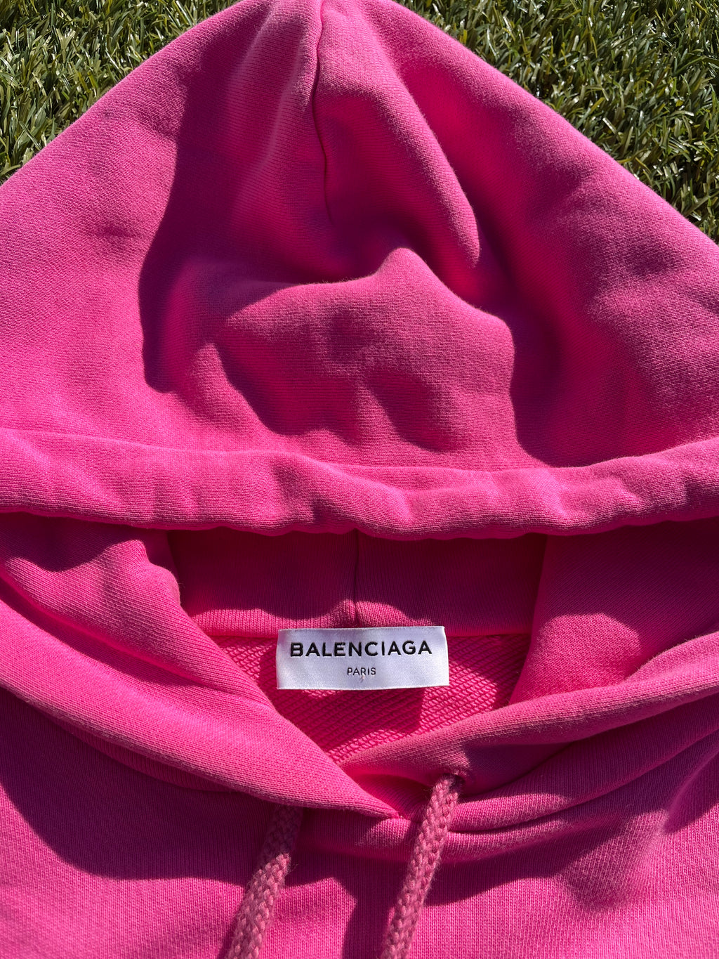 2017 Balenciaga New York City Airbrush Pink Hoodie
