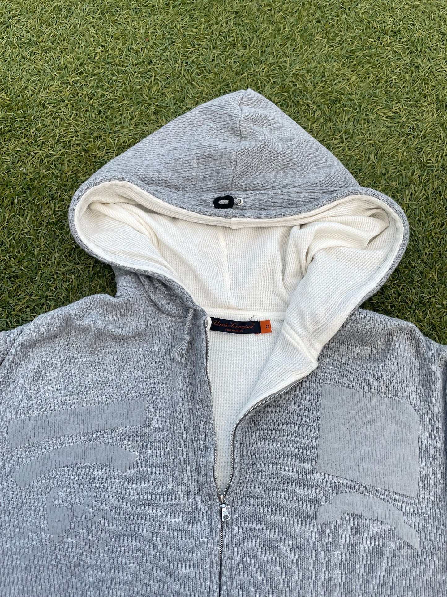 AW05 “Arts & Crafts” - Undercover Triple Hood Thermal Zip Up Hoodie