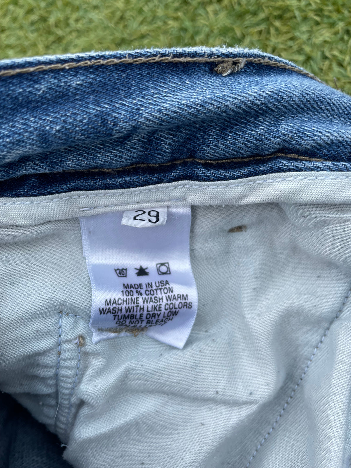 2004 Rick Owens SLAB Distressed Denim