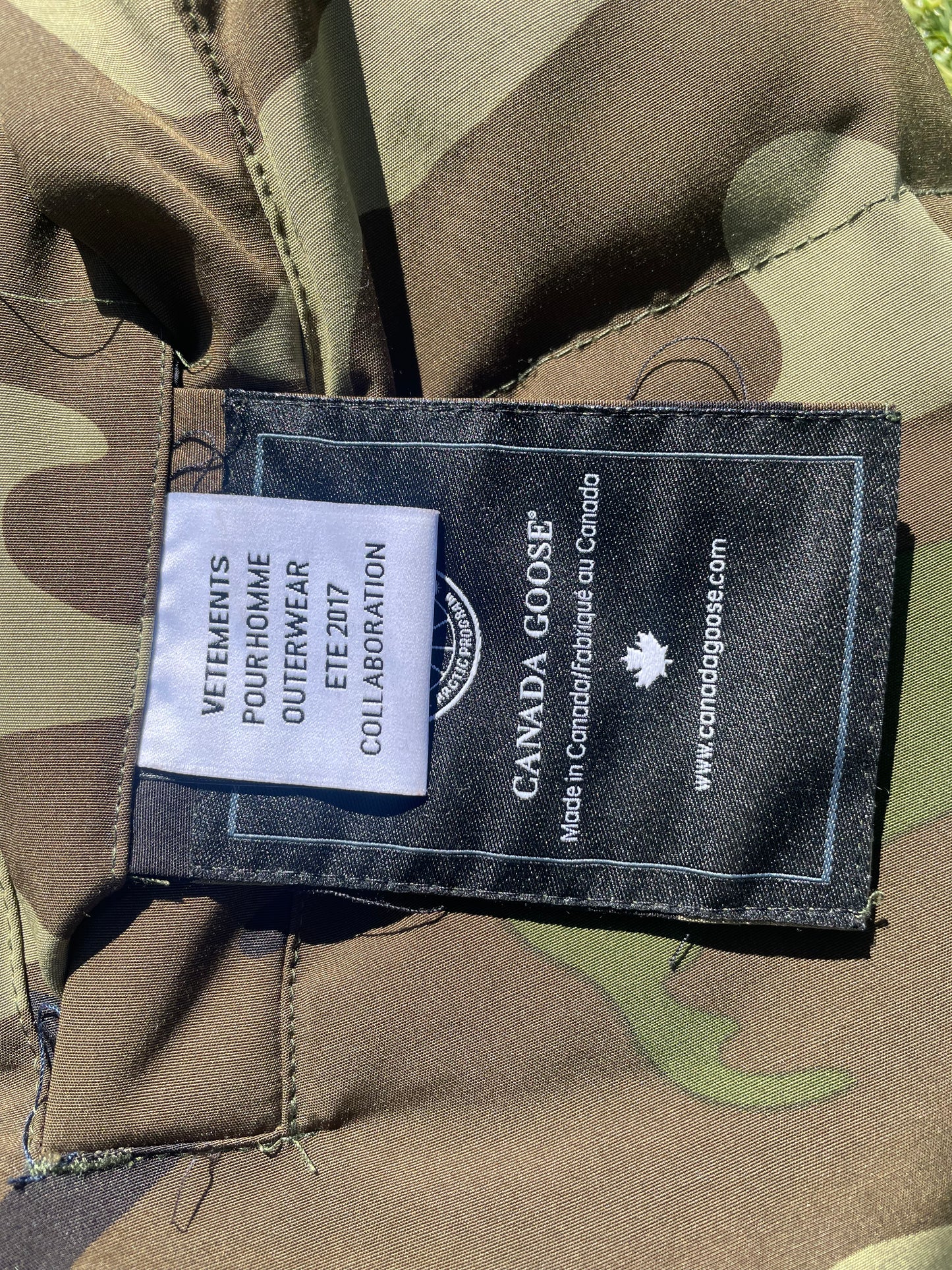 FW17 Vetements X Canada Goose Reversible Camo Padded Puffer Jacket