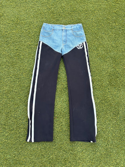 SS20 Telfar Hybrid Stripe Track Denim