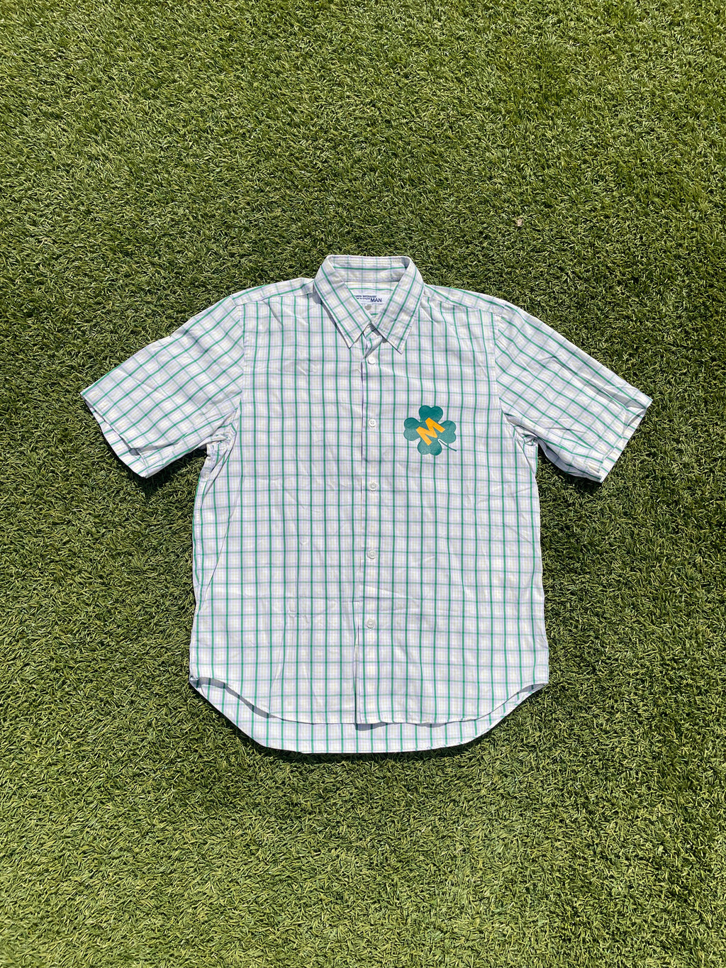 AD2003 Junya Watanabe “Four Leaf Clover” Plaid Button Up Shirt
