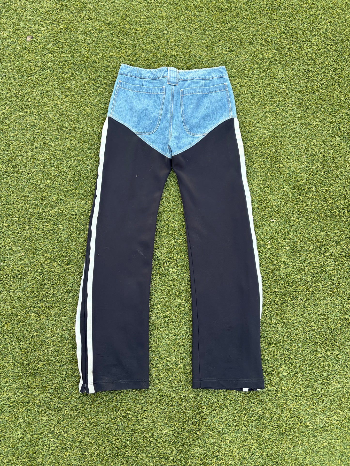 SS20 Telfar Hybrid Stripe Track Denim