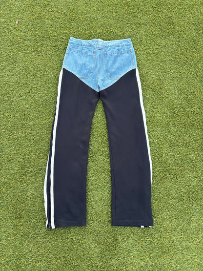 SS20 Telfar Hybrid Stripe Track Denim