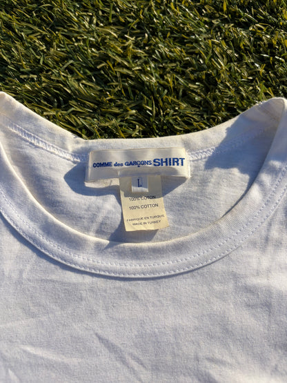 SS21 Comme Des Garçons SHIRT By Yue Minjun “Laughing Duo” 3/4 Sleeve T-Shirt