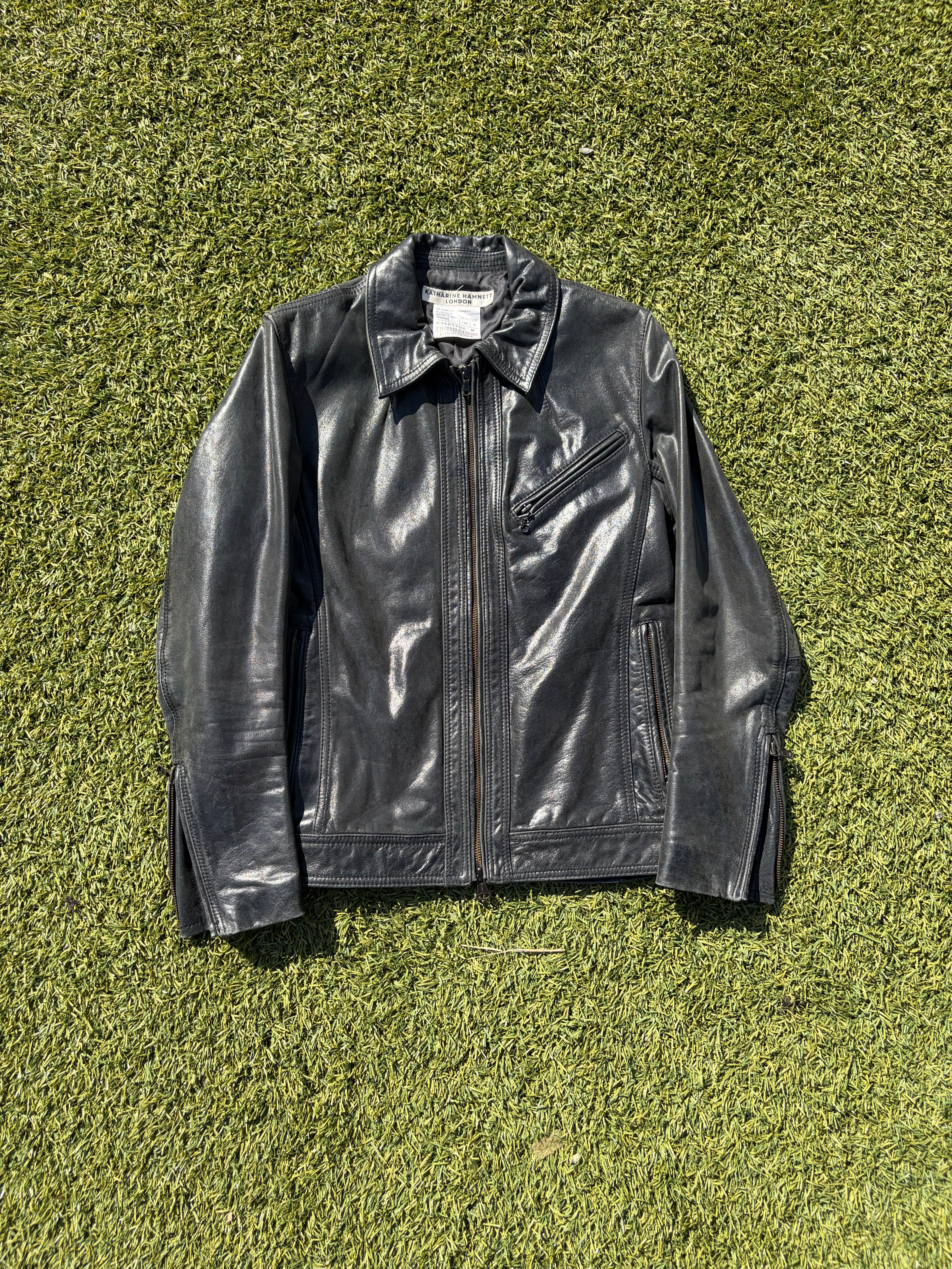 2000s Katherine Hamnett Cowhide Leather Blouson – RWNDBCKWRDS