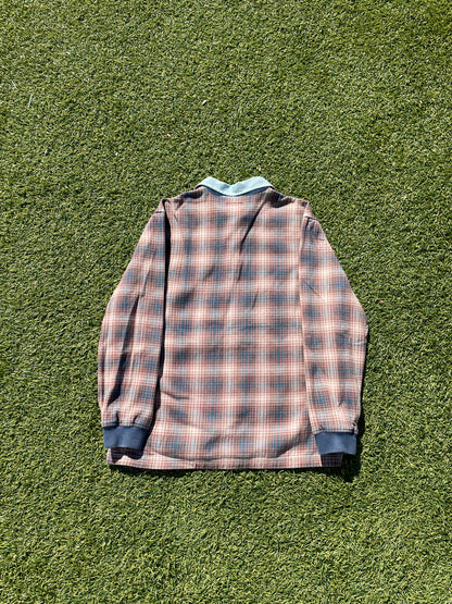 FW14 Supreme Shadow Plaid Denim Collar Rugby