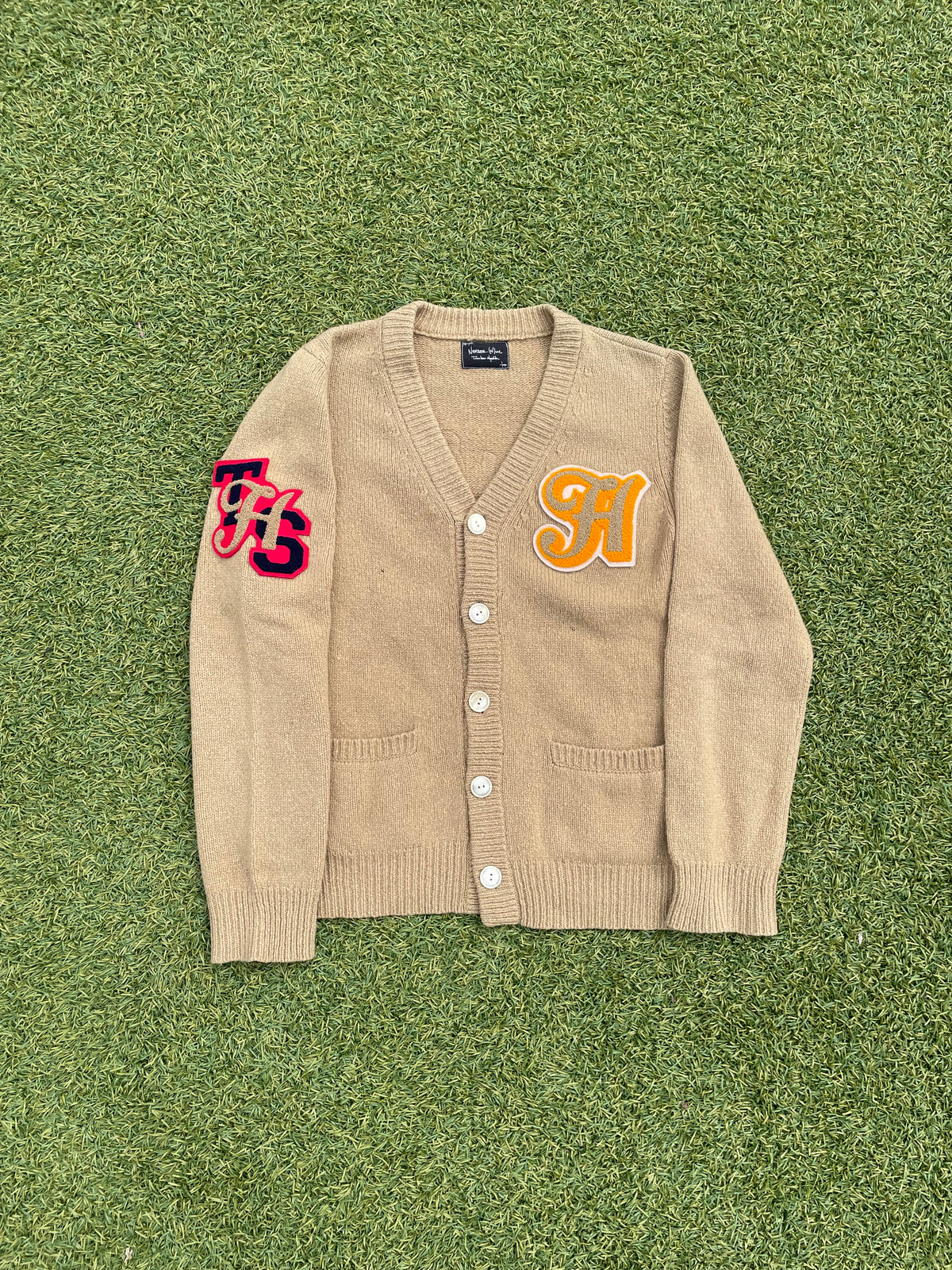AW05 “The High Streets” - Number (N)ine Patchwork Wool Cardigan
