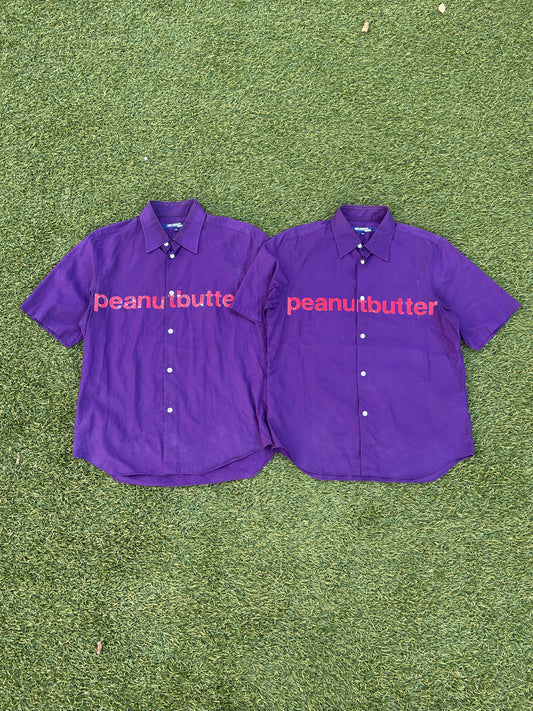 AD2001 Junya Watanabe “Peanut Butter” Purple Button Up Shirt