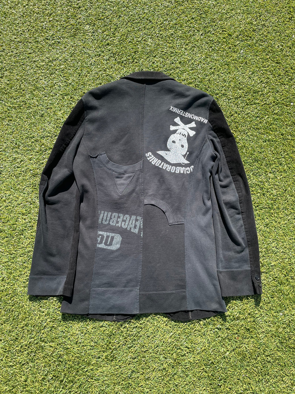 AW03 “Paperdoll” - Undercover Hybrid Black Corduroy Blazer