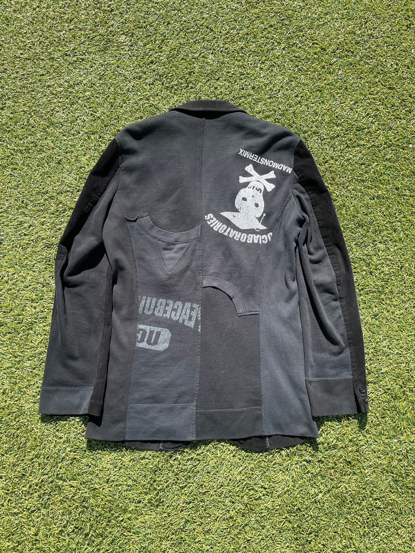 AW03 “Paperdoll” - Undercover Hybrid Black Corduroy Blazer