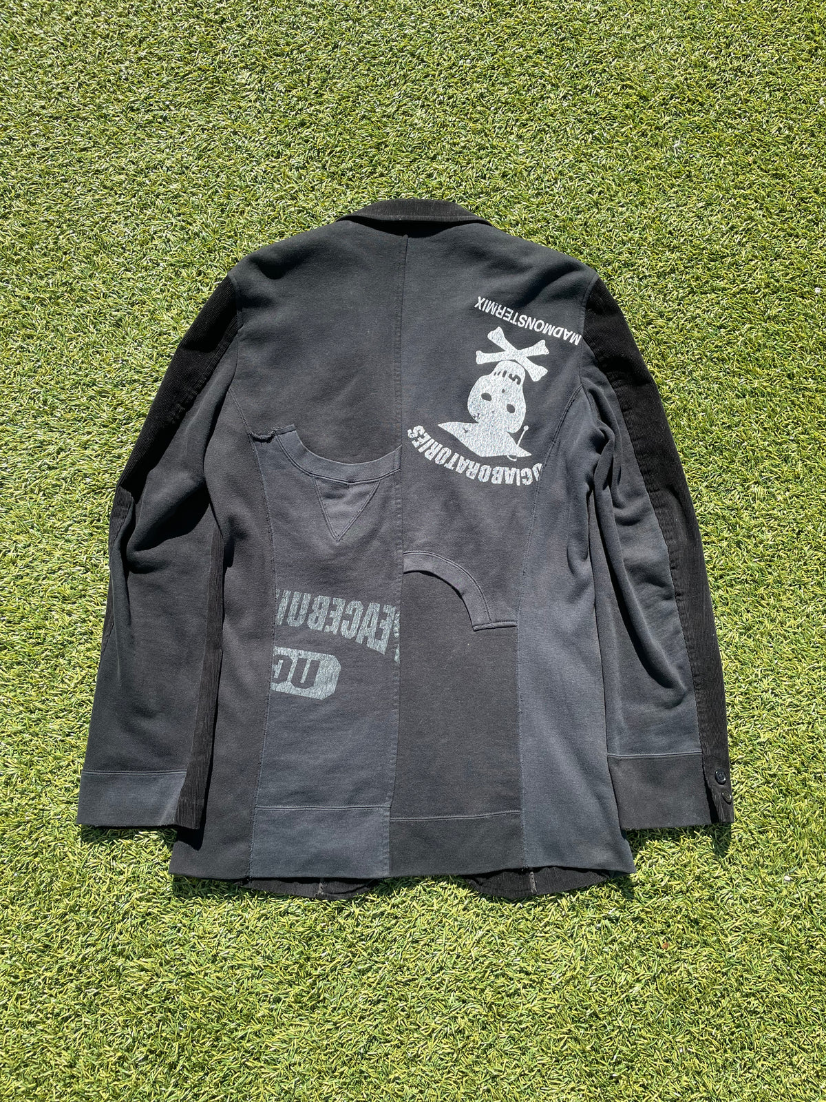 AW03 “Paperdoll” - Undercover Hybrid Black Corduroy Blazer