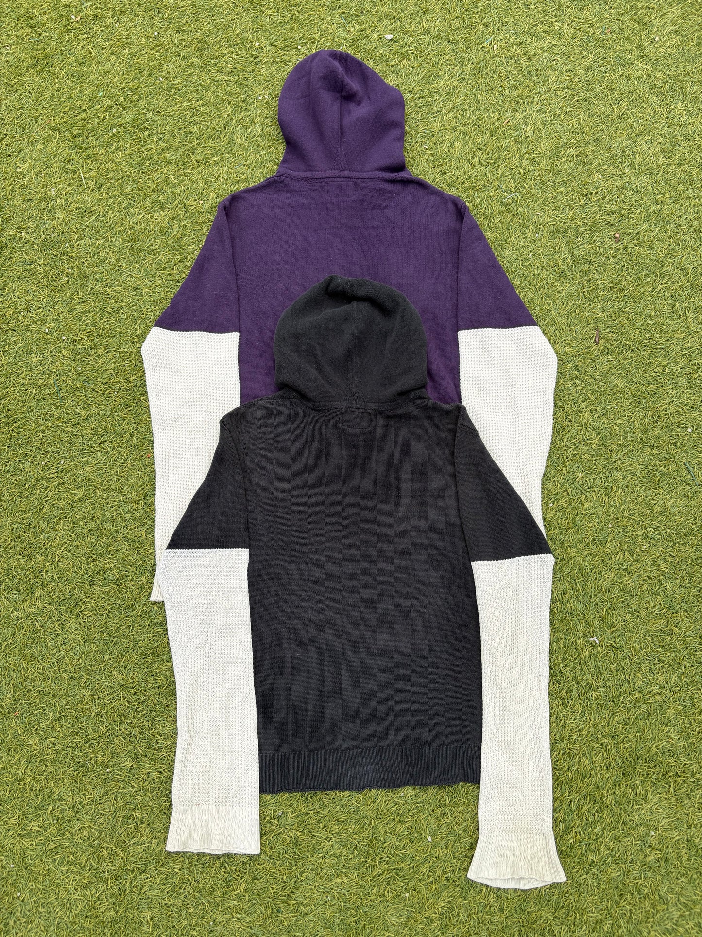 AW03 “Touch Me I’m Sick” - Number (N)ine Thermal Knit Hybrid Hoodie