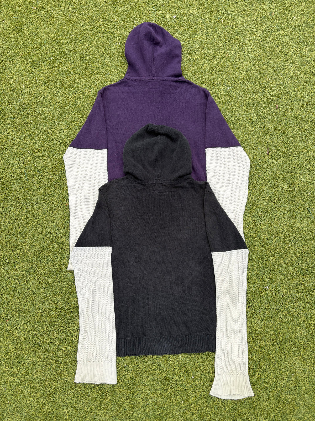 AW03 “Touch Me I’m Sick” - Number (N)ine Thermal Knit Hybrid Hoodie