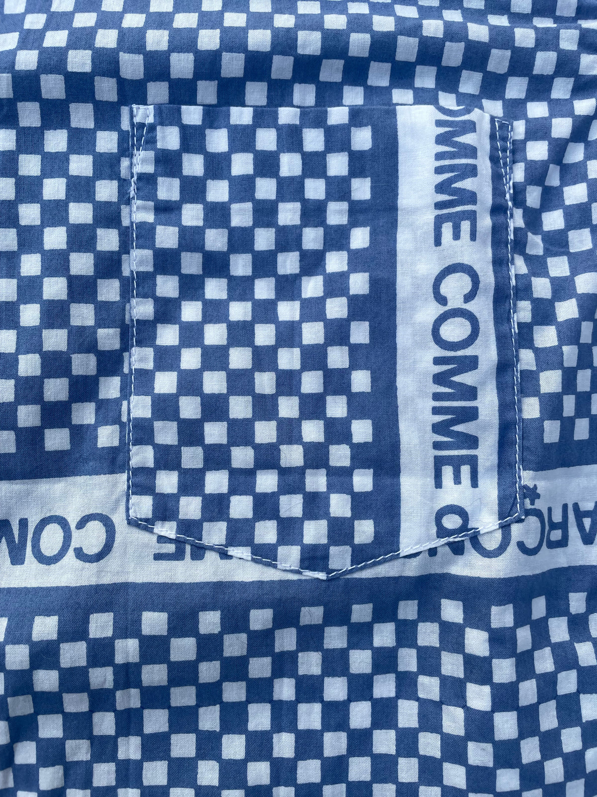 AW2003 Comme Des Garçons Homme Checkered Print  Button Up