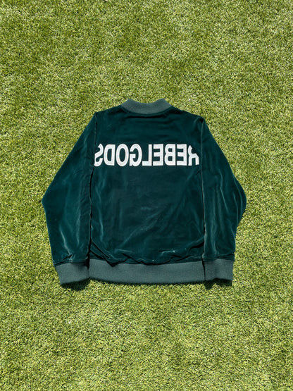 AW02 “Witch Cells Division” - Undercover ‘Rebelgods’ Green Velour Bomber Jacket